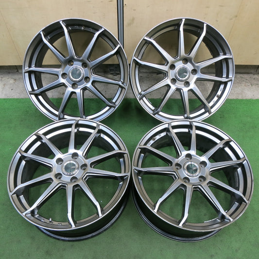 4本価格★BROCKEN ES01 18インチ ホイール ブロッケン 18×7J PCD114.3/5H★6011903ナホ