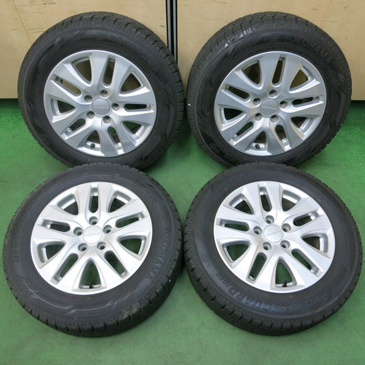 [送料無料] バリ溝！22年！綺麗！9.5分★ホンダ 純正 Modulo オデッセイ ヴェゼル等 215/60R16 スタッドレス ヨコハマ アイスガード iG60 モデューロ PCD114.3/5H★4110810SYス