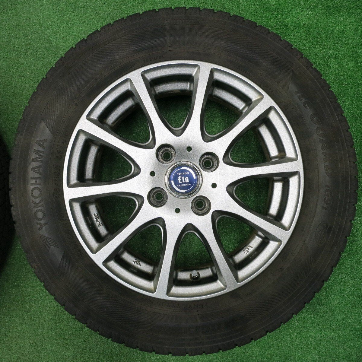 バリ溝！20年！キレイ！8.5分★スタッドレス 155/80R14 88/86N ヨコハマ アイスガード iG91 TIRADO Eta LA STRADA ティラード 14インチ PCD100/4H★4121105NJス