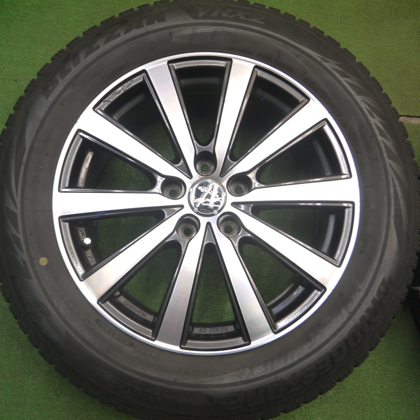 [送料無料] 4本価格★スタッドレス 225/60R17 ブリヂストン ブリザック VRX2 SMACK ENKEI スマック エンケイ 17インチ PCD114.3/5H★5021406Hス