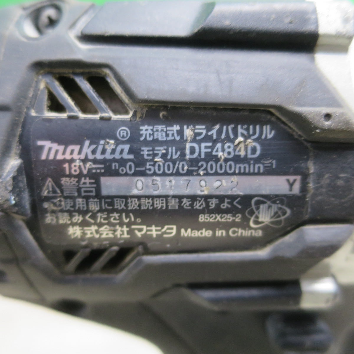 [送料無料] ☆マキタ 充電式 ドライバ ドリル 18V DF484D 充電器 バッテリー ケース付き ドリルドライバー 電動 工具☆