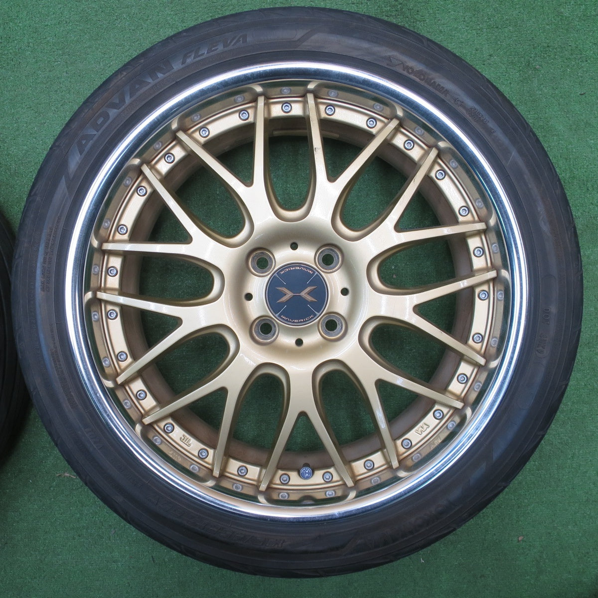 4本価格★MAVERICK 709M 195/45R17 ヨコハマ アドバン FLEVA 17インチ マーベリック PCD100/4H★5121808NJノ