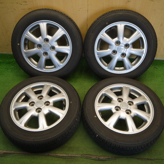バリ溝！25年！8.5分◎ダイハツ タント ムーヴ ミラ 等 純正 155/65R14 セイバーリング SL101 14インチ PCD100/4H◎6071701Hノ