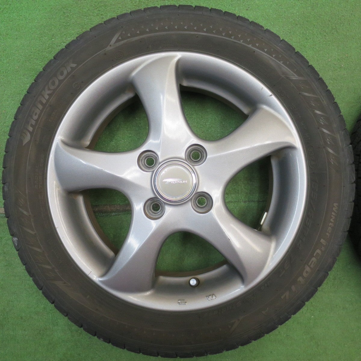 バリ溝！24年！9分★スタッドレス 155/65R14 ハンコック ウインター アイセプト IZ 2A TOPRUN トップラン 14インチ PCD100/4H★6042804NJス