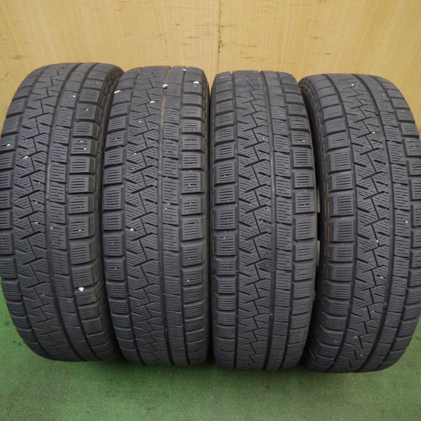 4本価格★スズキ アルト ターボ RS 純正 165/55R15 スタッドレス ピレリ アイスアシンメトリコ 15インチ PCD100/4H★5072806Hス