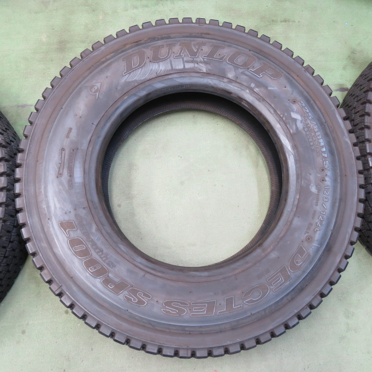 バリ溝！23年！9.5分！6本★トラック タイヤ 225/80R17.5 123/122L スタッドレス ダンロップ デクテス SP001 DECTES 17.5インチ★6051501イスタ