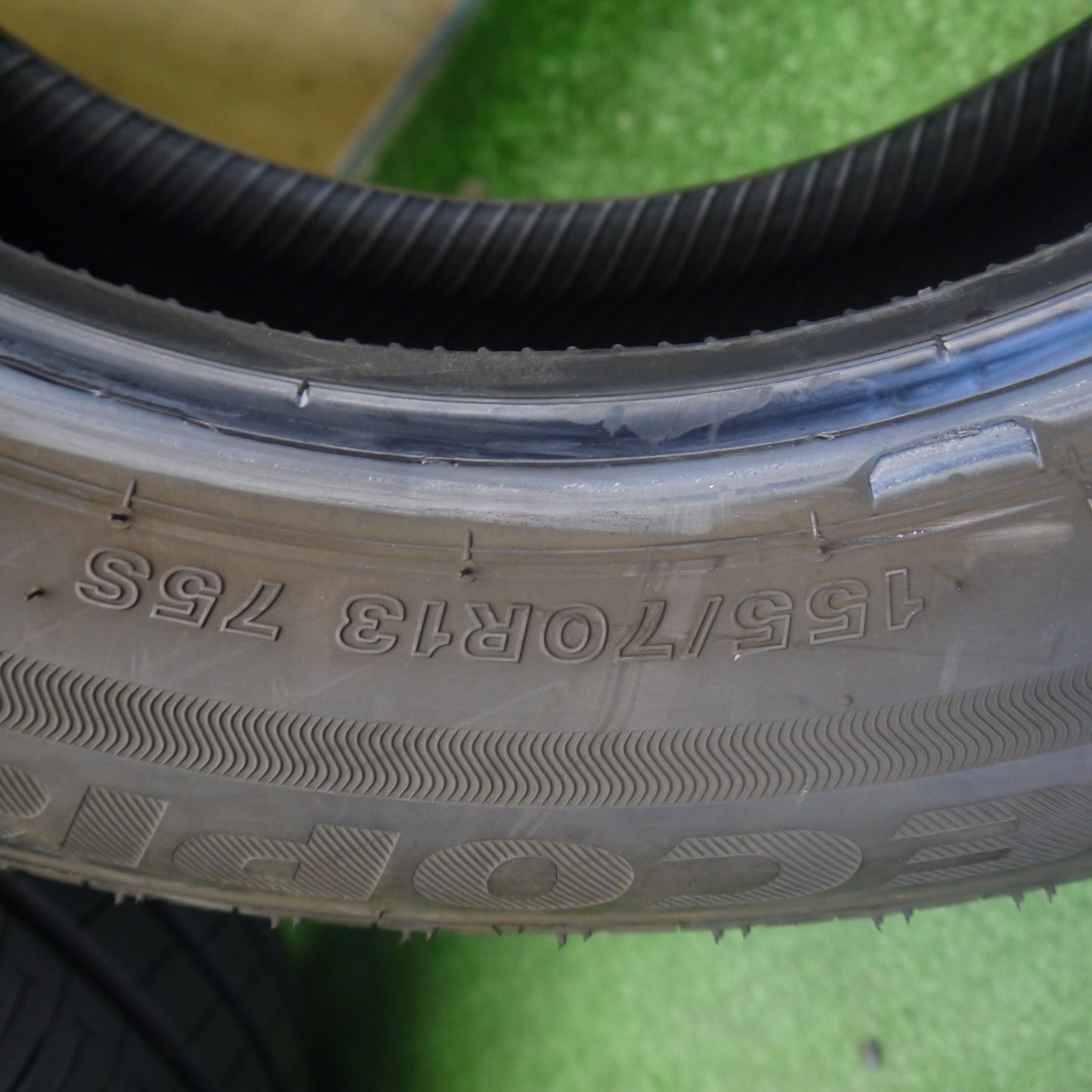 2本価格！25年★155/70R13 ブリヂストン エコピア EP150 タイヤ 13インチ ミライース プレオ エブリイ 等★6061901Hノタ