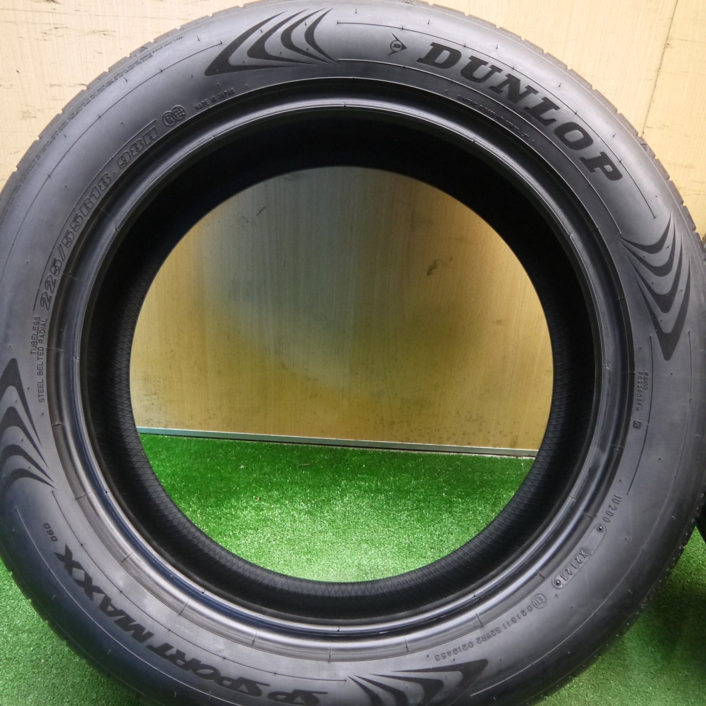 バリ溝！24年！9分★225/55R18 ダンロップ SPスポーツマックス 060 タイヤ 18インチ レクサス LBX ZR-V フォレスター 等★6020908Hノタ