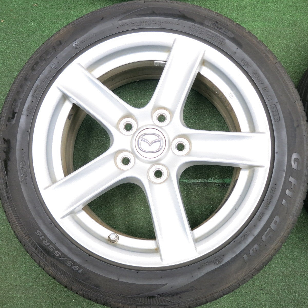 *送料無料* バリ溝！22年！9.5分★マツダ NC系 ロードスター 純正 195/55R16 ラウフェン G FIT as-01 16インチ PCD114.3/5H★4033004HAノ