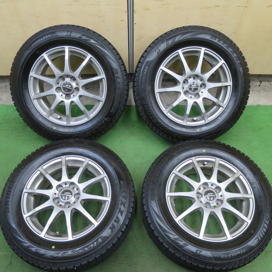 バリ溝！23年！キレイ！9.5分★プリウス 等 195/65R15 スタッドレス ブリヂストン ブリザック VRX2 SCHNEIDER シュナイダー 15インチ PCD100/5H★6040605TTス