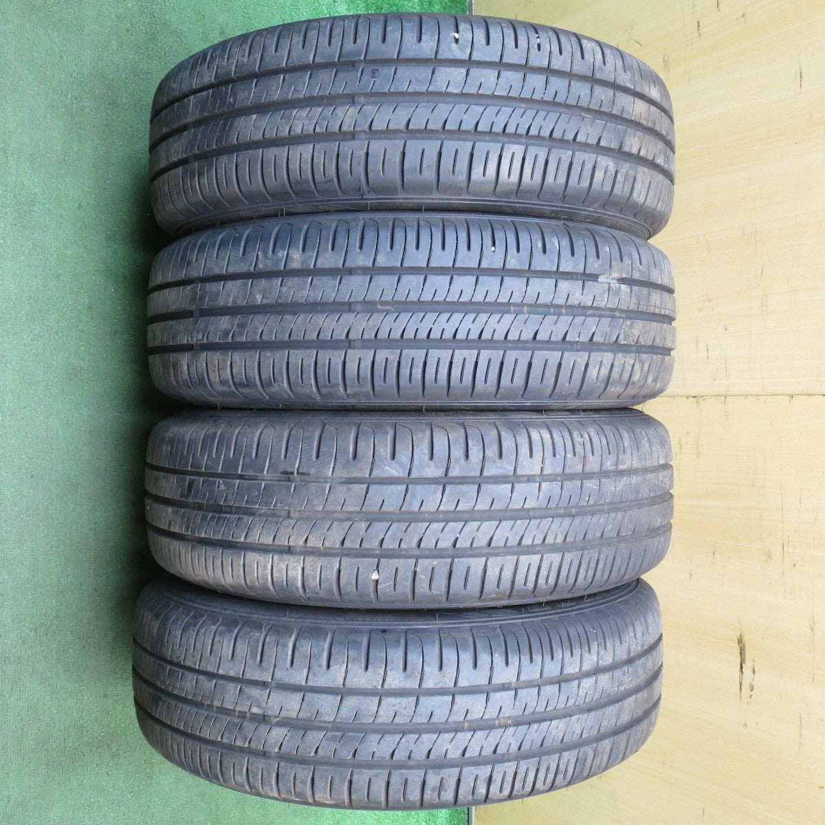 バリ溝！24年！9.5分★185/60R15 ダンロップ エナセーブ EC204 WAREN ヴァーレン 15インチ PCD100/4H★5073004NJノ