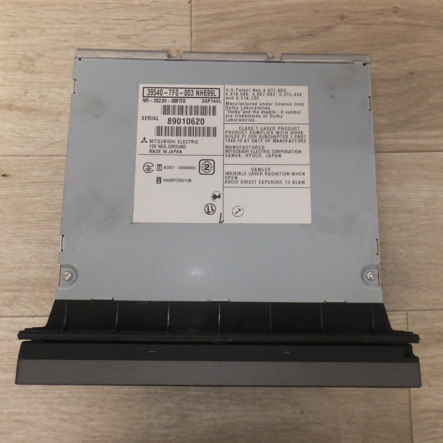 [送料無料] 現状品★三菱製 ホンダ 純正 フィット GE6 GE7 HDDナビ 39540-TF0-003 NH699L(44)★
