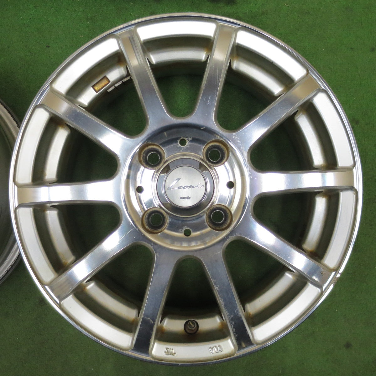 4本価格★Leonis FX weds 14インチ レオニス ウェッズ ホイール 14×5J PCD100/4H★6051202NGホ