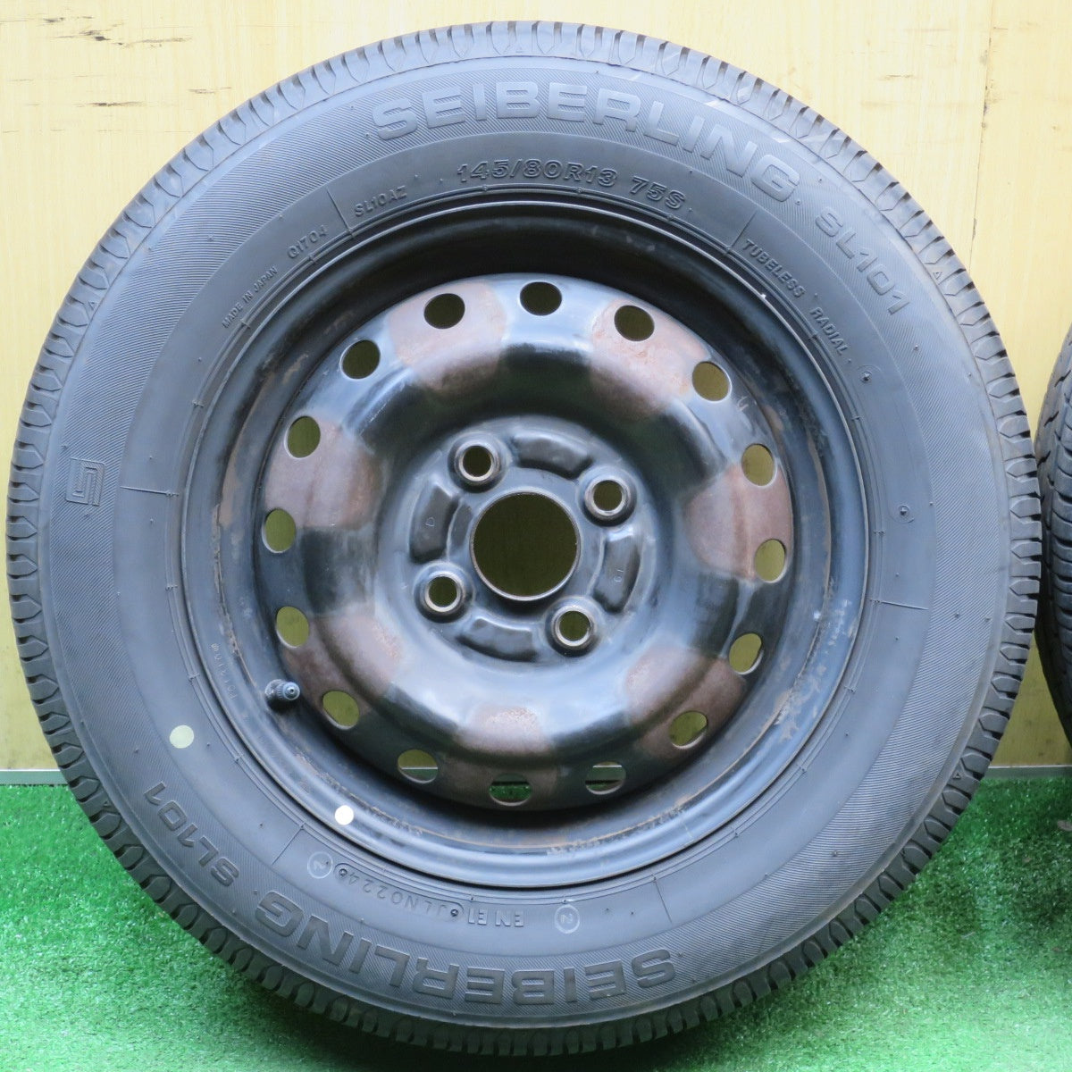 4本価格！24年★ダイハツ タント ムーブ 等 純正 スチール 145/80R13 セイバーリング SL101 13インチ PCD100/4H★6032704NJノ