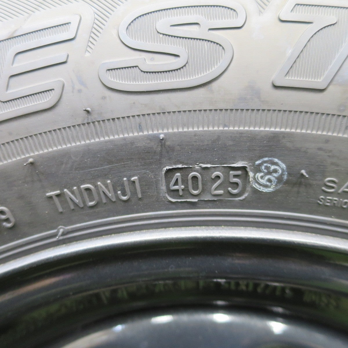 新車外し！25年！1本★スズキ ジムニー シエラ 純正 スチール 195/80R15 ブリヂストン デューラー H/L 852 15インチ スペア PCD139.7/5H★6050801ナノ