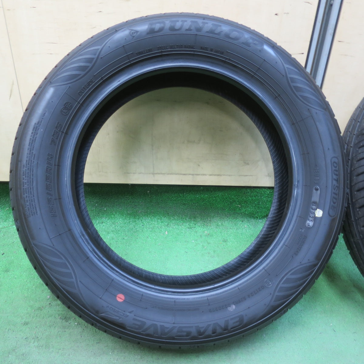 新車外し！25年★155/65R14 ダンロップ エナセーブ EC350+ タイヤ 14インチ N-BOX デイズ ワゴンR タント 等★6030411イノタ