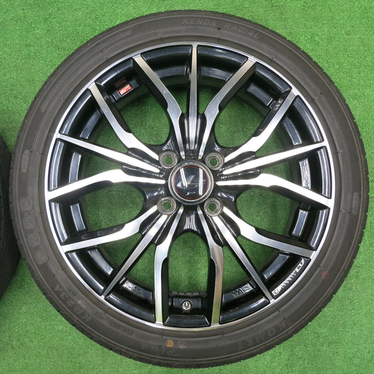 [送料無料] 超バリ溝！24年！ほぼ10分★165/50R16 LEONIS LV ケンダ ラジアル KOMET プラス KR23A レオニス 16インチ PCD100/4H★4100505NJノ