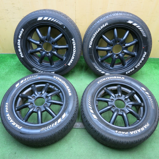バリ溝！24年！9.5分★FABULOUS BARONE MC-9 215/60R17C 109/107S ヨコハマ PARADA PA03 ホワイトレター ファブレス ヴァローネ PCD139.7/6H★5053004HAノ