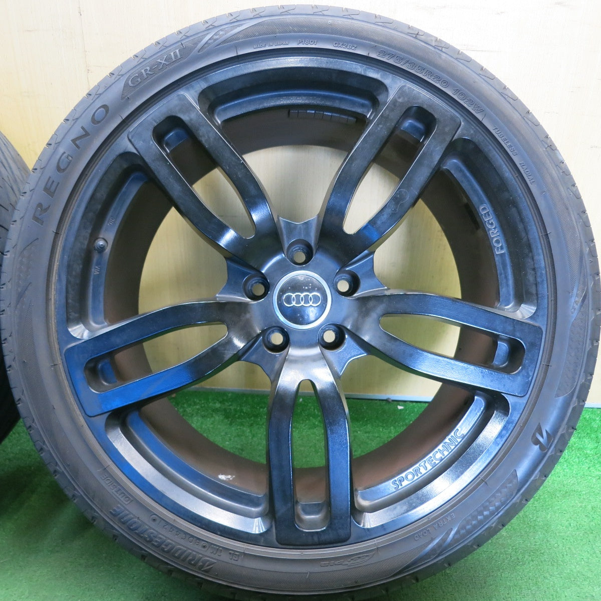 バリ溝！9分★アウディ 等 SPORT TECHNIC 275/35R20 ブリヂストン レグノ GR-X2 スポーツテクニック 20インチ PCD112/5H★6052401HAノ