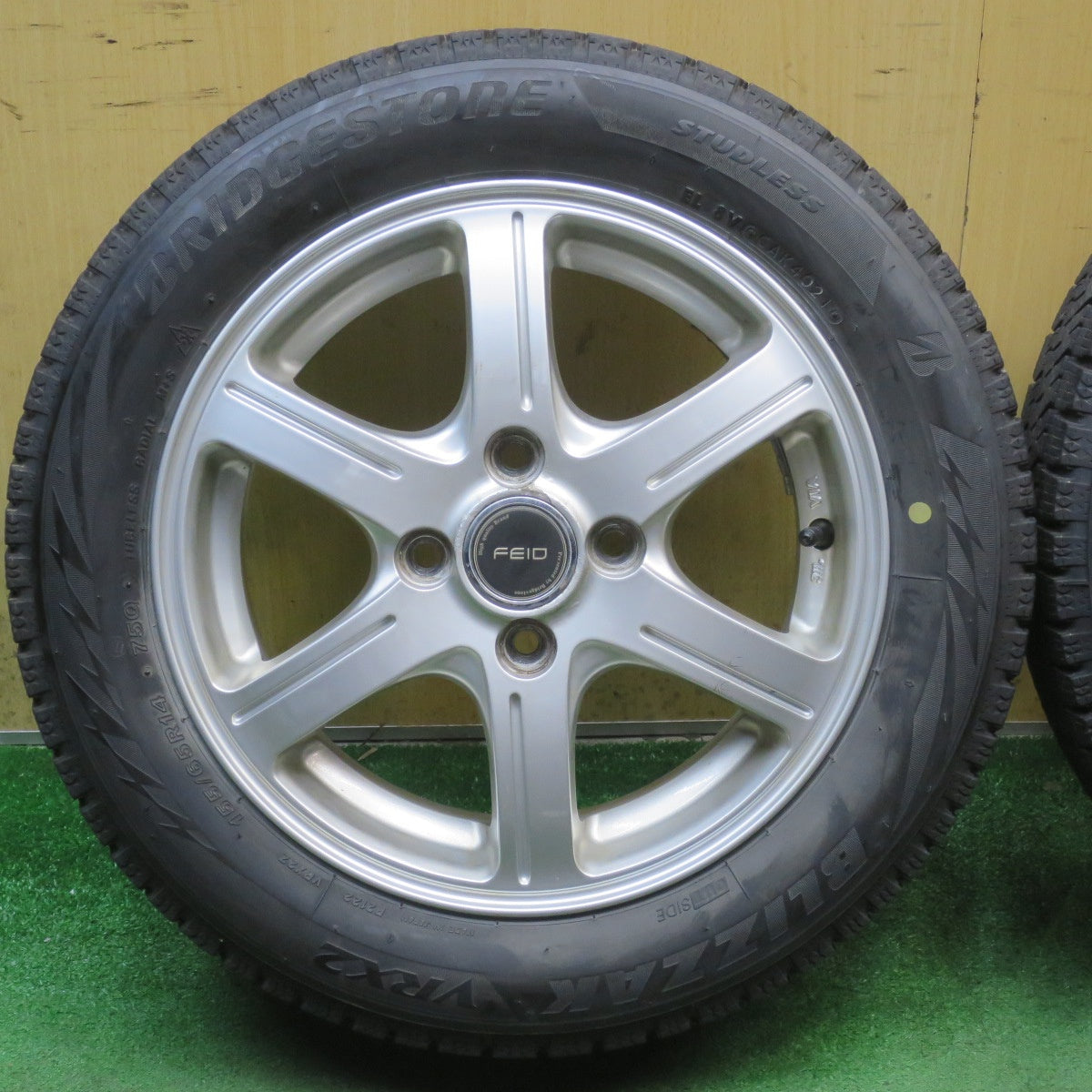 4本価格◎スタッドレス 155/65R14 ブリヂストン ブリザック VRX2 FEID G6 フェイド 14インチ PCD100/4H◎6072905NJス