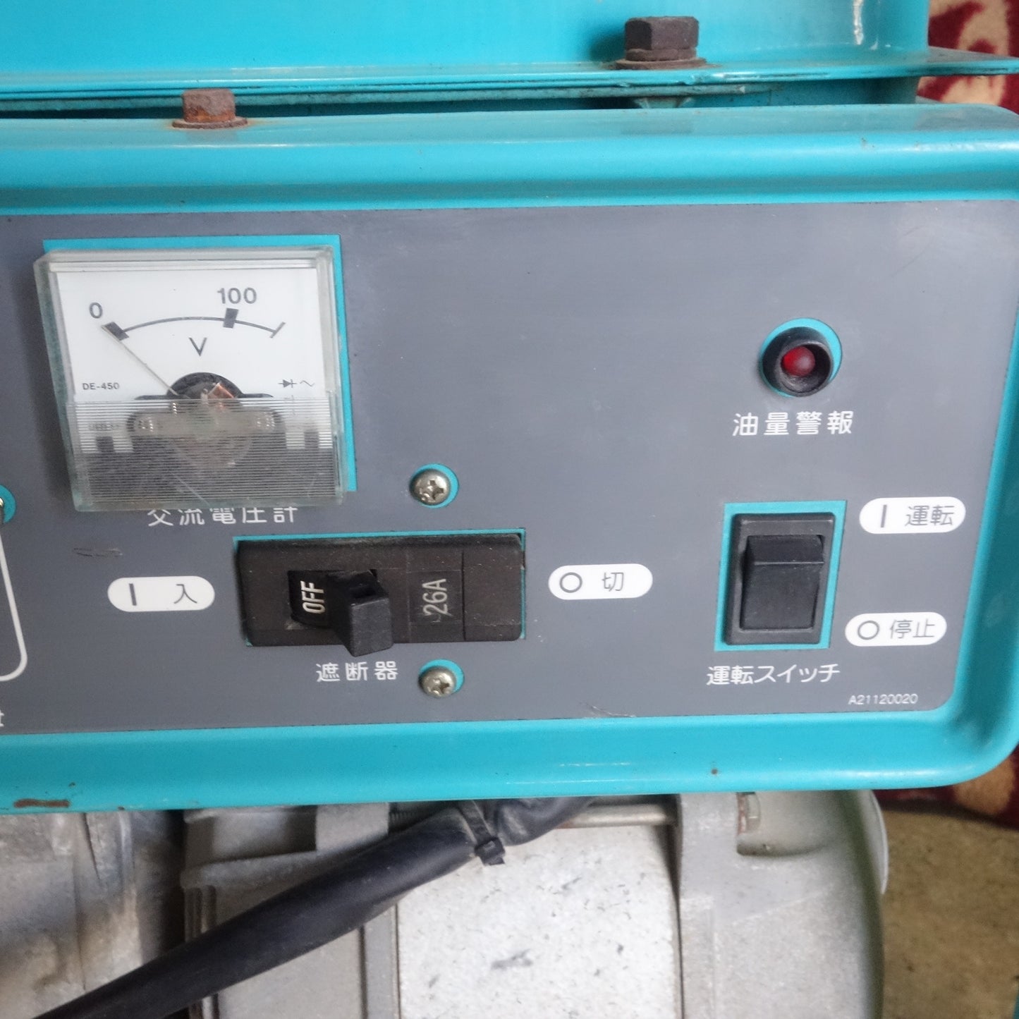 [送料無料] ☆デンヨー ガソリン エンジン 駆動 発電機 デンヨー ニュー パワー 2600U2 GA-2606U2 100V 2.6kVA 60Hz ジャンク ⑤☆