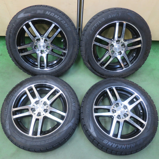 バリ溝！9分◎シエンタ 等 175/65R15 スタッドレス ナンカン アイスアクティバ AW-1 ZOLF ゾルフ 15インチ PCD100/5H◎6072007イス