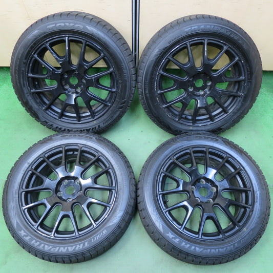 タイヤほぼ未使用！23年★スタッドレス 225/55R18 トーヨー ウインター トランパス TX MLJ IGNITE XTRACK イグナイト エクストラック 18インチ PCD114.3/5H★5060303イス