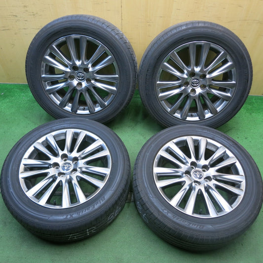 バリ溝！22年！9.5分★トヨタ 60系 ハリアー 純正 235/55R18 ヨコハマ BluEarth-XT AE61 18インチ PCD114.3/5H★5081008HAノ