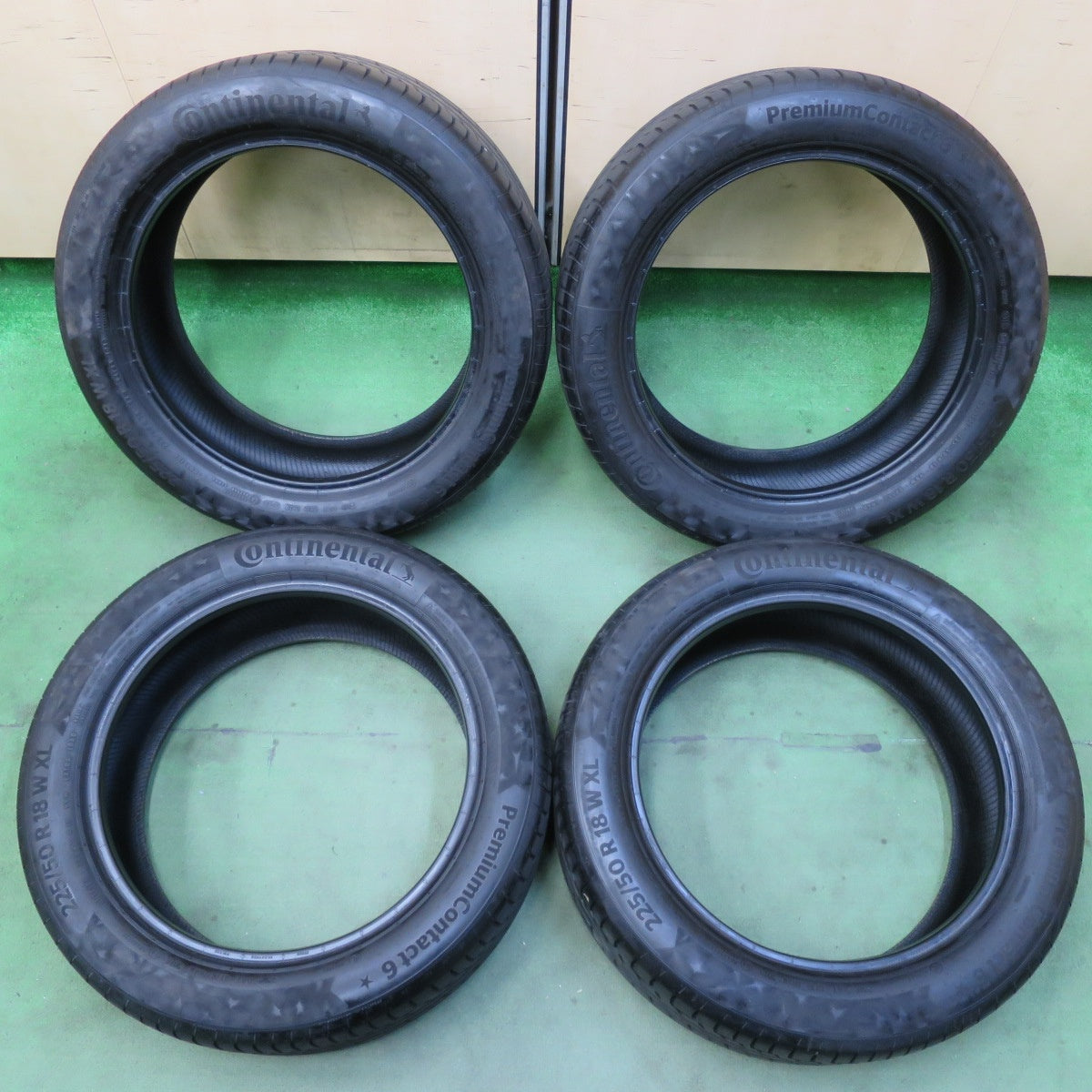 バリ溝！ほぼ10分★225/50R18 コンチネンタル プレミアムコンタクト6 タイヤ 18インチ BMW MINI クロスオーバー C-HR 等★5102807イノタ