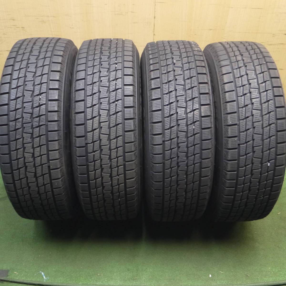 バリ溝 20年 キレイ 9.5分★ベンツ等 EUROBAHN 235/65R17 スタッドレス グッドイヤー アイスナビ SUV PCD112/5H★4012703クス