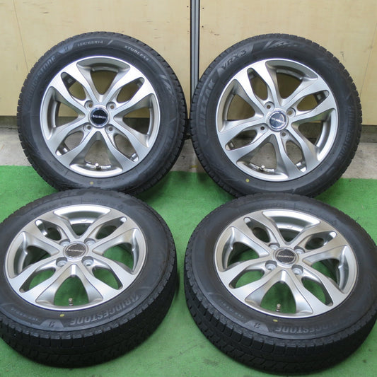 キレイ！21年★スタッドレス 155/65R14 ブリヂストン ブリザック VRX3 BALMINUM バルミナ 14インチ PCD100/4H★5052303TTス