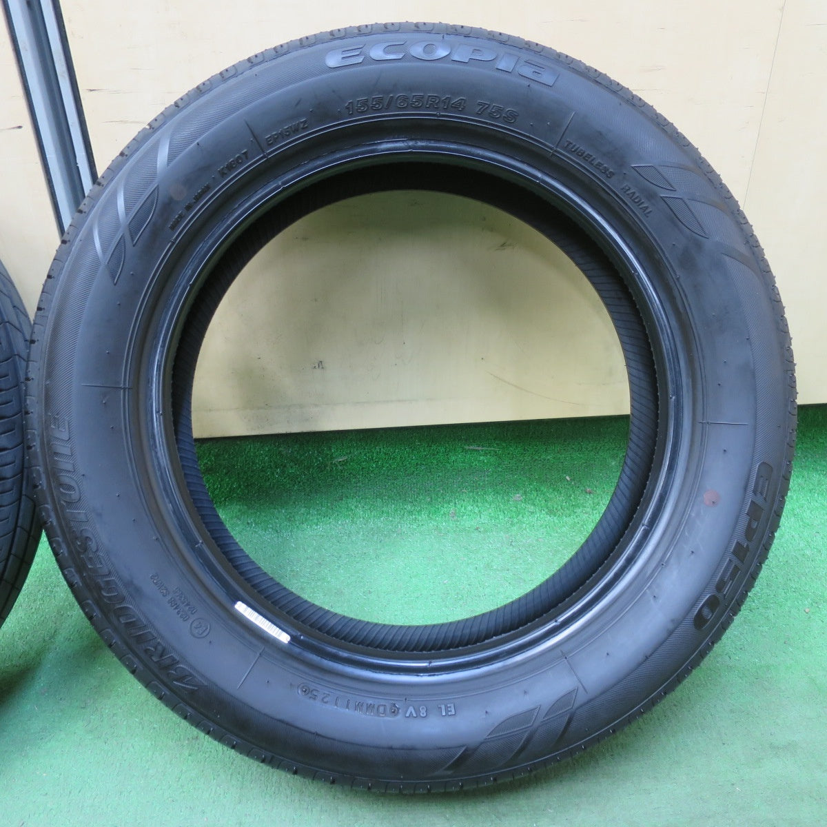超バリ溝！25年！ほぼ10分★155/65R14 ブリヂストン エコピア EP150 タイヤ 14インチ タント スペーシア N-BOX 等★5112209イノタ