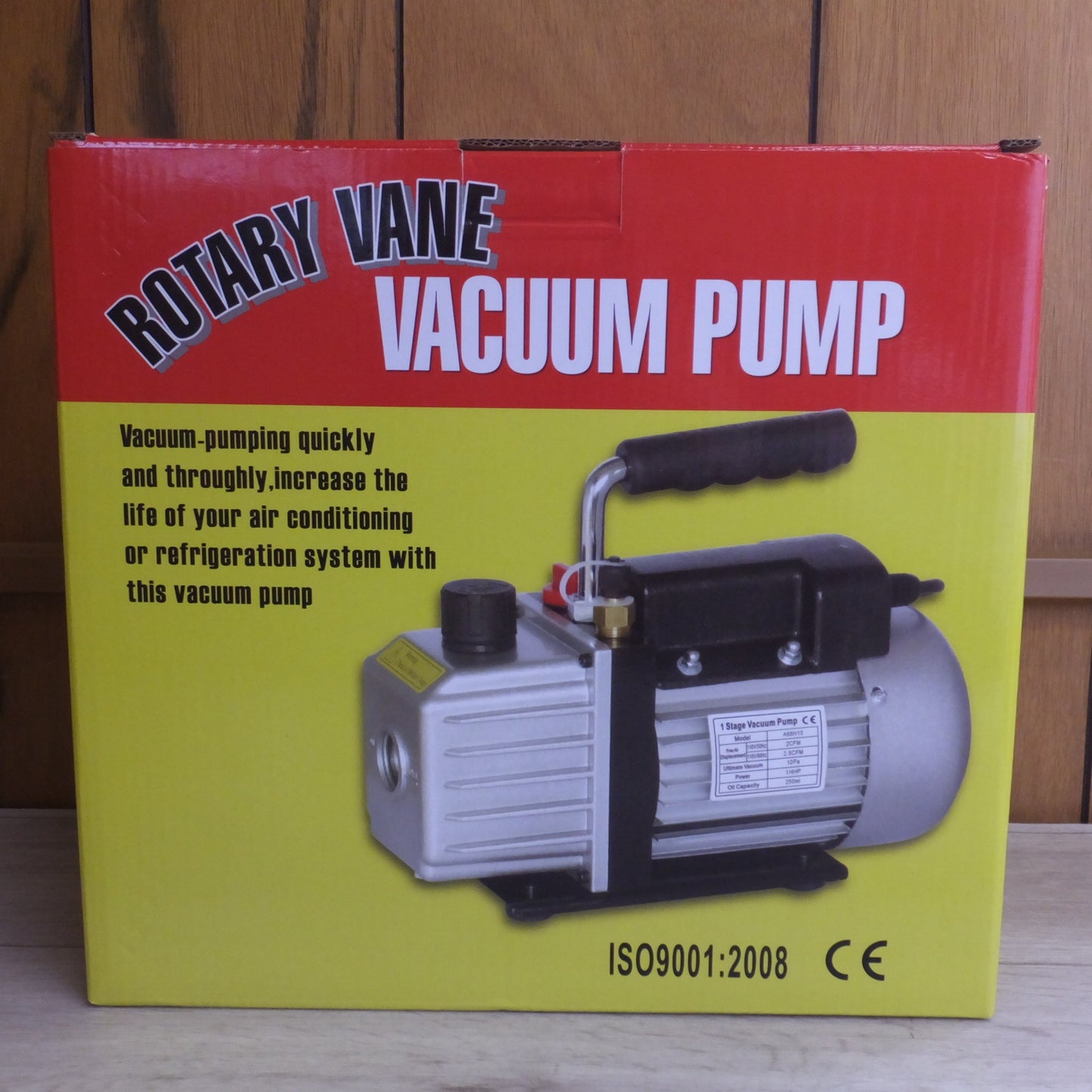 [送料無料] 美品★電動真空ポンプ 1Stage Vacuum Pump A68N10　マニホールドゲージ　セット　メーカー 不明★