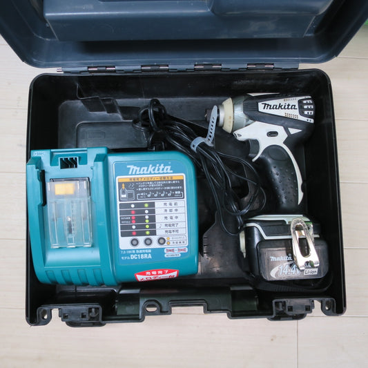 [送料無料] ☆マキタ 充電式 インパクトドライバ TD133D 電動 工具 14.4V makita バッテリー 充電器 DC18RA☆