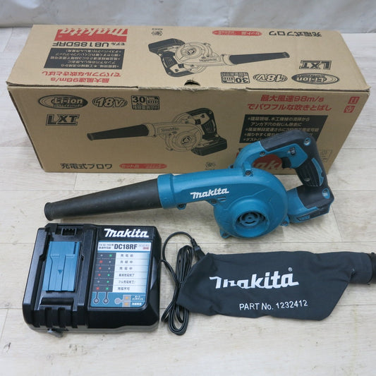 [送料無料] 付属品付き◆マキタ 充電式 ブロワ UB185D ブロアー 送風 コードレス 充電器 DC18RF 集じん袋 付き 電動 工具 MAKITA◆