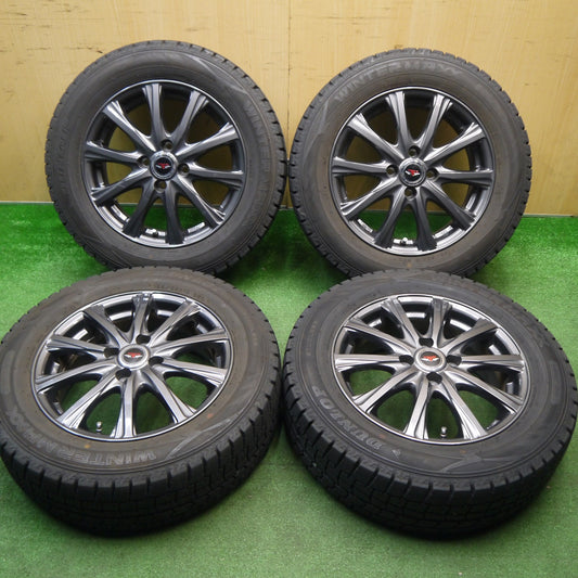 バリ溝！21年！キレイ！8.5分★スタッドレス 185/65R15 ダンロップ ウインターマックス WM02 TEAD テッド 15インチ PCD100/4H★5121705Hス