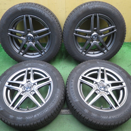 バリ溝！キレイ！9.5分★スタッドレス 215/60R16 コンチネンタル コンチバイキング コンタクト6 Claire クレール 16インチ PCD114.3/5H★5080802NJス