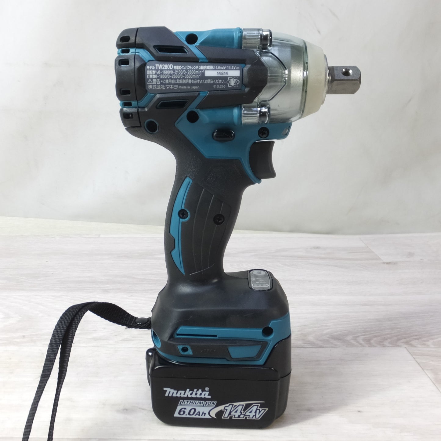 ◆[送料無料] 美品◆makita マキタ 充電式インパクトレンチ TW280DRGX 14.4V バッテリー2個 充電器付き 電動工具◆