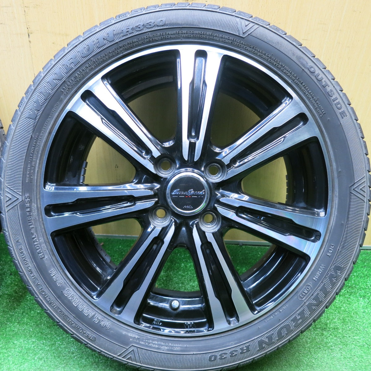 4本価格★165/55R15 EuroSpeed MiD ウィンラン R330 ユーロスピード 15インチ 軽サイズ タント ウェイク 等 PCD100/4H★6010804HAノ