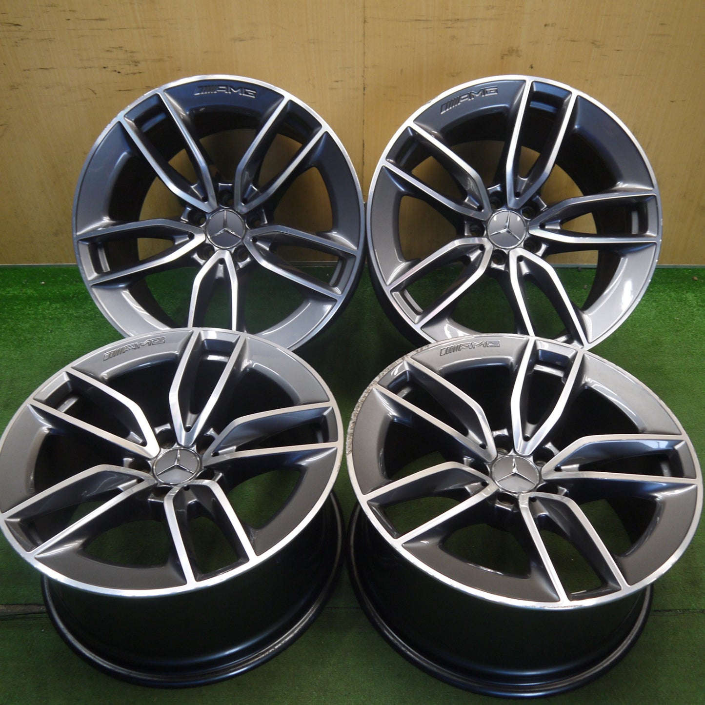 4本価格★ベンツ GT 43 純正 AMG ホイール 19インチ 19×9.5J 19×11J PCD112/5H★6060503Hホ