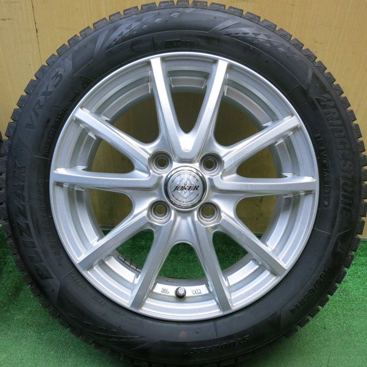4本価格！23年◎スタッドレス 155/65R14 ブリヂストン ブリザック VRX3 JOKER ジョーカー 14インチ PCD100/4H◎6092604HAス
