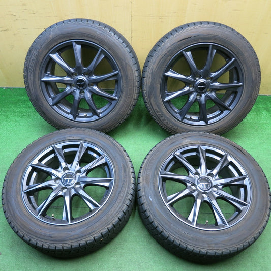 バリ溝！23年！キレイ！9.5分★スタッドレス 215/60R17 ダンロップ ウインターマックス SJ8 SJ8+ DUFACT デュファクト 17インチ PCD114.3/5H★6041111HAス