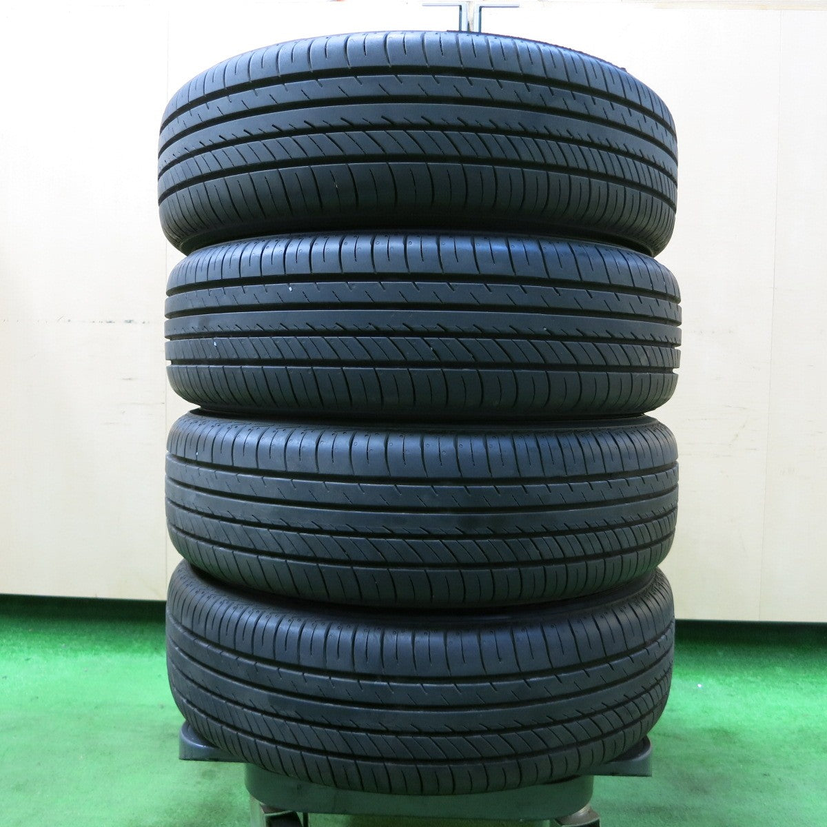 *送料無料* バリ溝！22年！ほぼ10分★ダイハツ タント カスタム 純正 155/65R14 ヨコハマ アドバン dB V552 14インチ PCD100/4H★4052008イノ