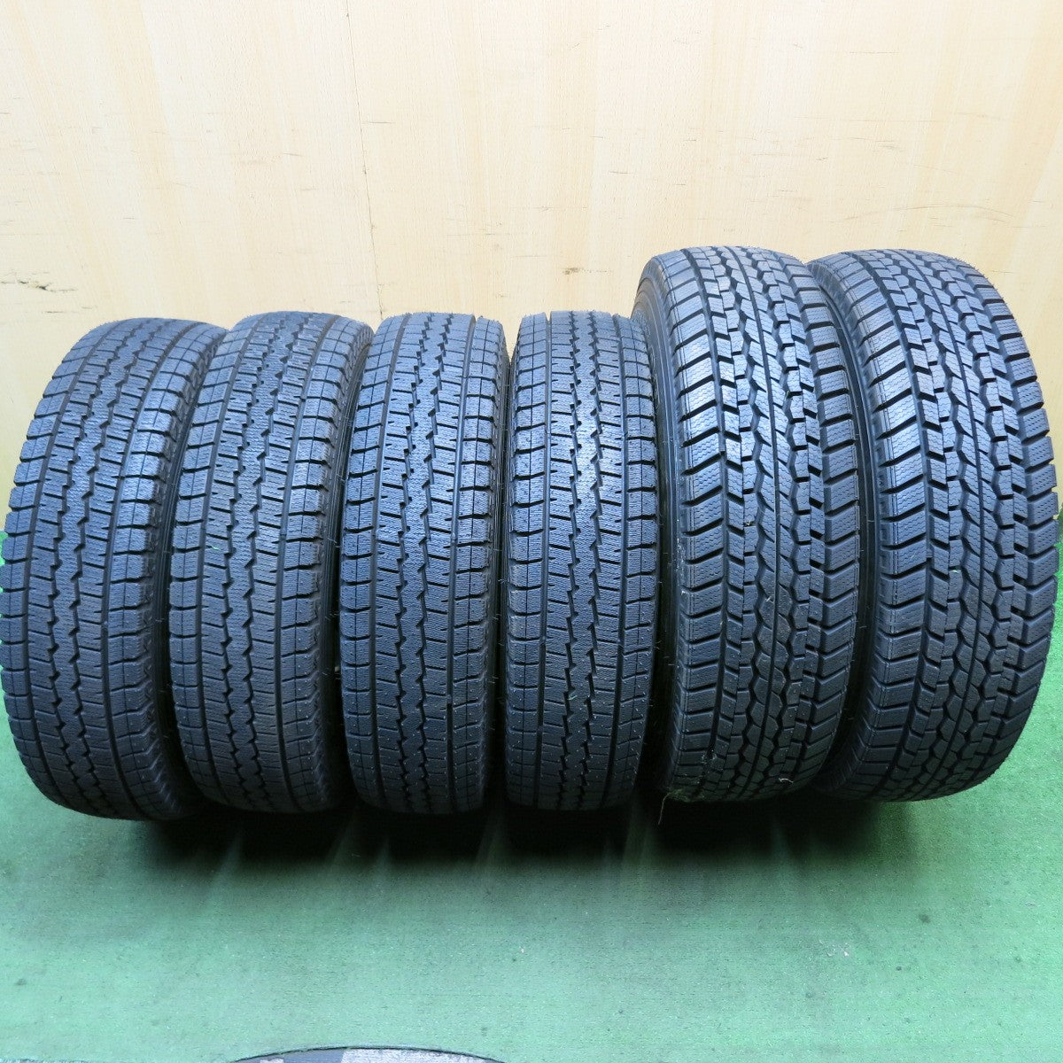 未使用！22年！6本★いすゞ エルフ 等 175R14 8PR 205/80R15 109/107L スタッドレス ダンロップ ウインターマックス SV01 SP LT01M TOPY スチール PCD184.15 170/6H★5090604HAス