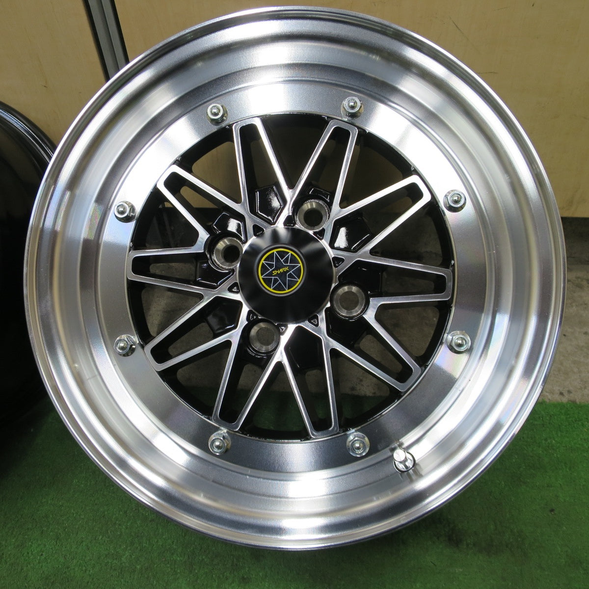 ほぼ未使用！美品★STAR SHARK Ⅱ 復刻版 14インチ スターシャーク 2 ホイール 14×6JJ PCD100/4H★6042201NGホ
