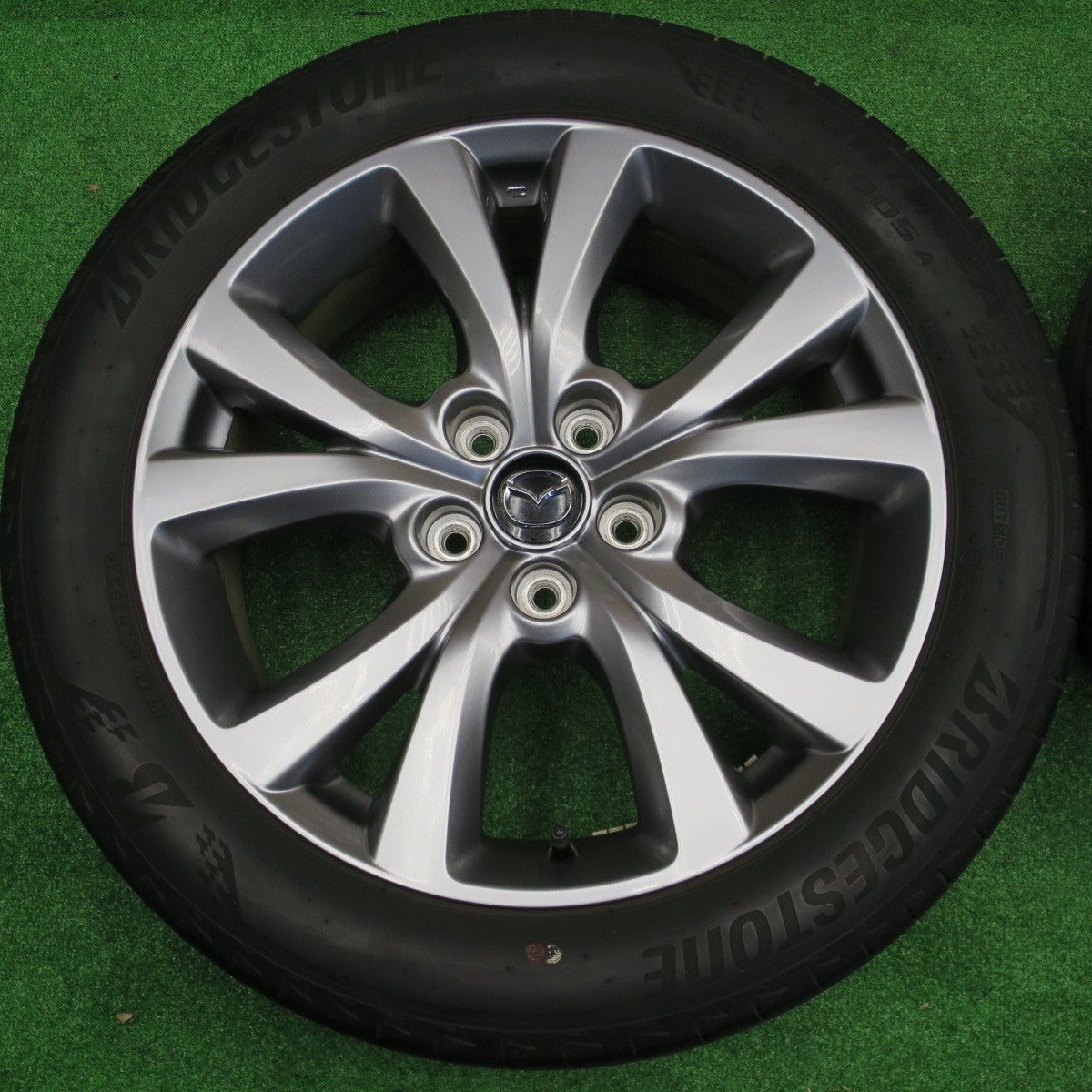 バリ溝！22年！9分★マツダ CX-30 純正 215/55R18 ブリヂストン トランザ T005A 18インチ CX30 PCD114.3/5H★5121105NKス