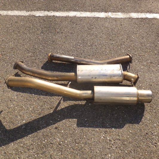 [送料無料] 3個口 岐阜発★HKS サイレントハイパワー Silent Hipower JZX100 クレスタ チェイサー マーク2 マフラー セット(1)★