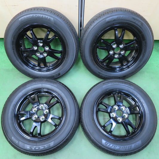 [送料無料] バリ溝！9分★トヨタ 30系 プリウス 純正 195/65R15 ヨコハマ エコス ES31 ブルーアース 15インチ PCD100/5H★5040505イノ