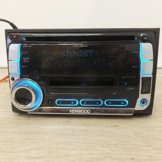[送料無料] ★ケンウッド KENWOOD カーオーディオ 2DINコンポ CD MD USBレシーバー DPX-U60MD(39)★