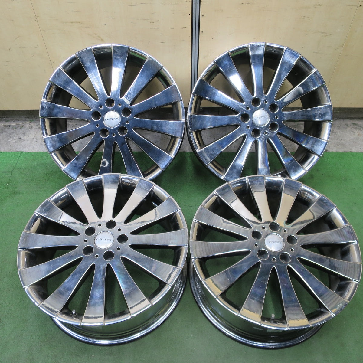 4本価格◎LEGZAS STICH シュティッヒ レグザス 19インチ ホイール 19×8JJ PCD114.3/5H◎6090401NGホ